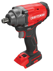 Photo of CRAFTSMAN cordless impact wrench CMCF920B, red and black, angled view on white background.