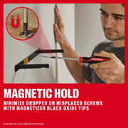 CRAFTSMAN magnetic screwdriver minimizing dropped screws, SKUs: 0-29-808, CMHT65148, CMHT65155, CMHT65163, CMHT65169