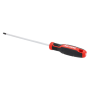 Photo of Craftsman Phillips screwdriver CMHT65152, black and red handle, angled on white background.