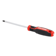 Photo of Craftsman Phillips screwdriver CMHT65156, black and red handle, angled view on white background.