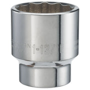 Photo of Craftsman chrome socket 1-13/16 inch, engraved with CMMT19645, front angle on white background.