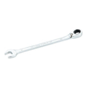 A silver Craftsman ratcheting combination wrench with an open-end and a closed ratcheting end, displayed on a white background.