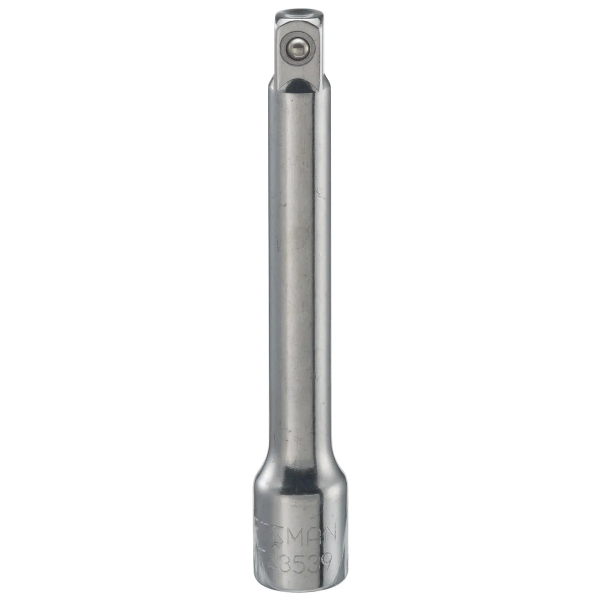 Photo of Craftsman CMMT43539 socket extension, silver color, front view on white background.
