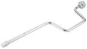 Photo of Craftsman chrome-plated offset bar wrench CMMT44161, top angle, with knurled handle grip.