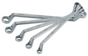 Photo of CRAFTSMAN box end wrench set, sizes 11-19mm, SKU CMMT44350, chrome finish, tool set on white background.