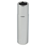 CRAFTSMAN CMMT45932 chrome deep socket tool, six-point design, front angle on white background.
