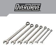 Photo of Craftsman CMMT87807 graphics showing a set of seven silver combination wrenches on a white background.